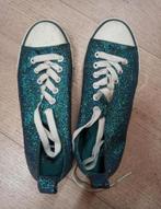 Glitter gympen, Blauw, Ophalen of Verzenden, Sneakers of Gympen, Zo goed als nieuw