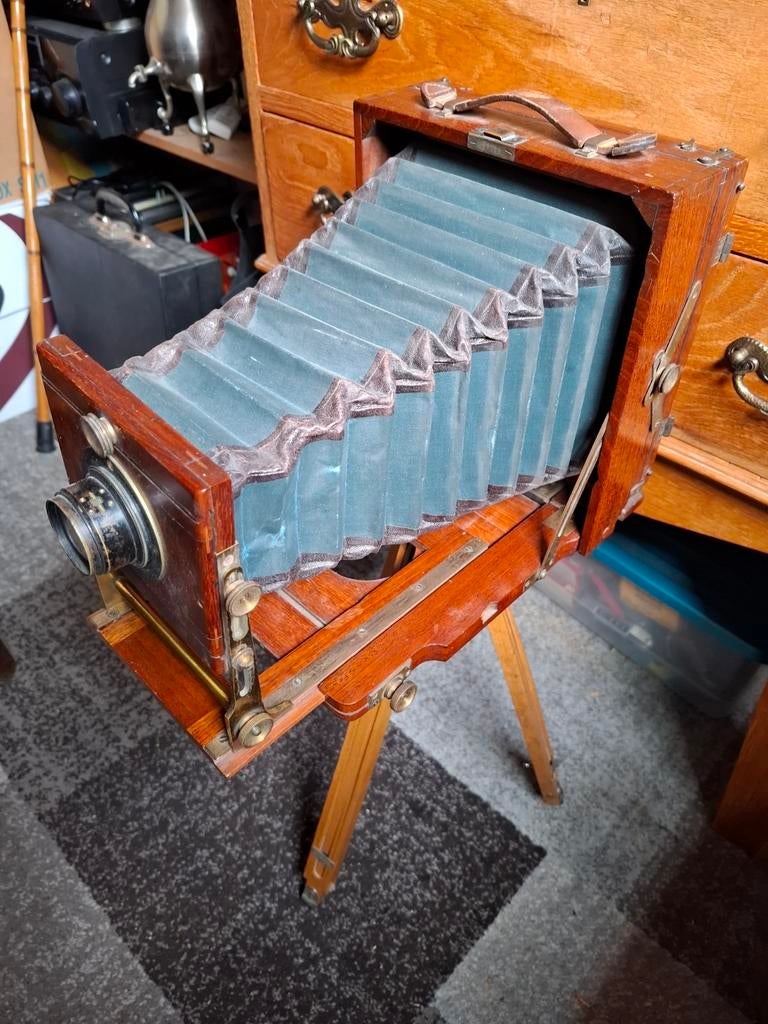 Antieke balg camera, Ophalen of Verzenden