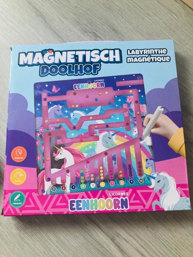 Magnetisch Doolhof – Eenhoorn Spel voor Kinderen, Ophalen of Verzenden, Nieuw, Puzzelen