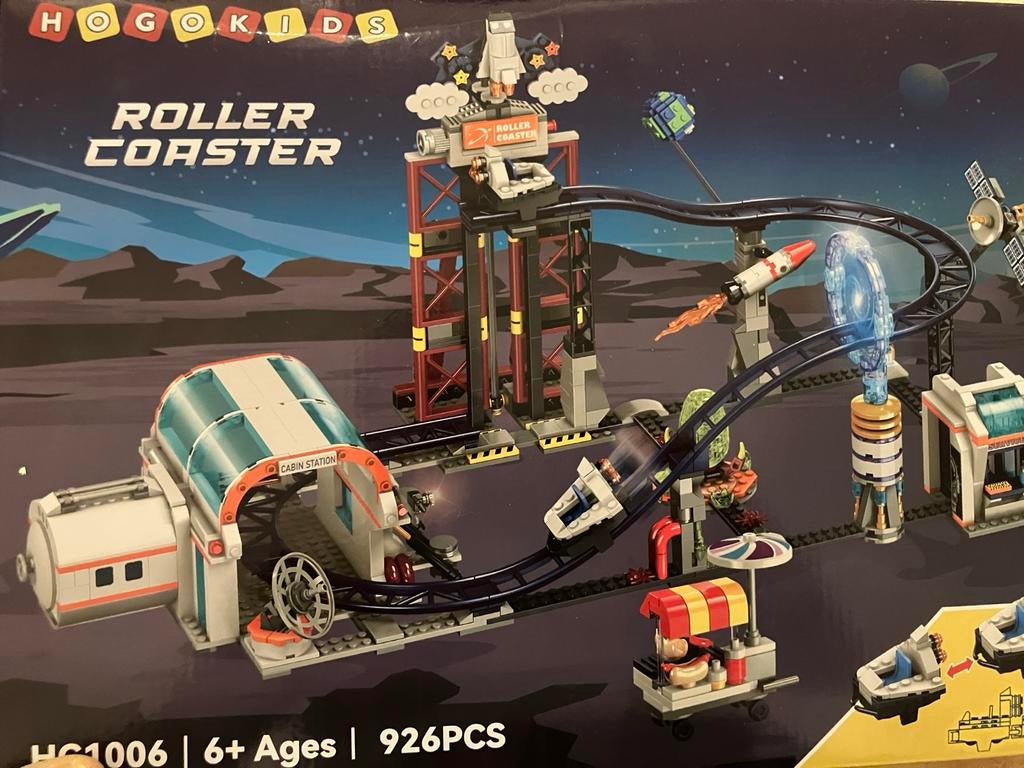Hogokids Roller Coaster bouwset combineer met LEGO, Ophalen of Verzenden, Nieuw, Overige merken