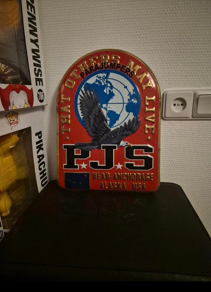 Parajumper reclamebord PJS USA, Ophalen of Verzenden, Gebruikt, Reclamebord