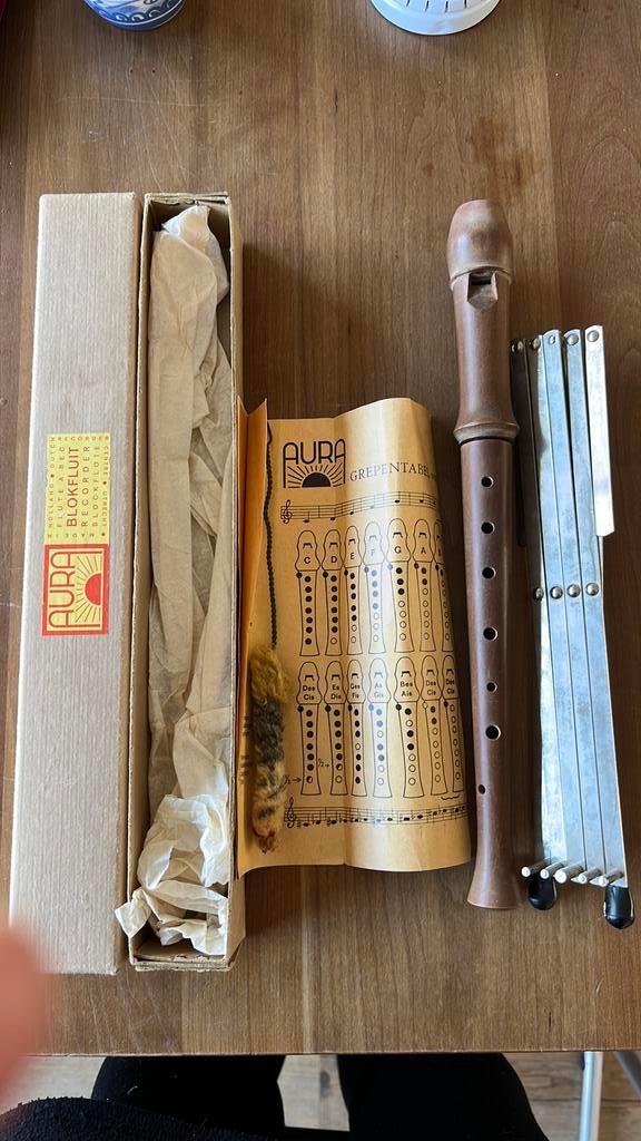 Houten sopraan blokfluit Aura, Muziek en Instrumenten, Blaasinstrumenten | Blokfluiten, Ophalen of Verzenden, Gebruikt, Sopraan of Sopranino