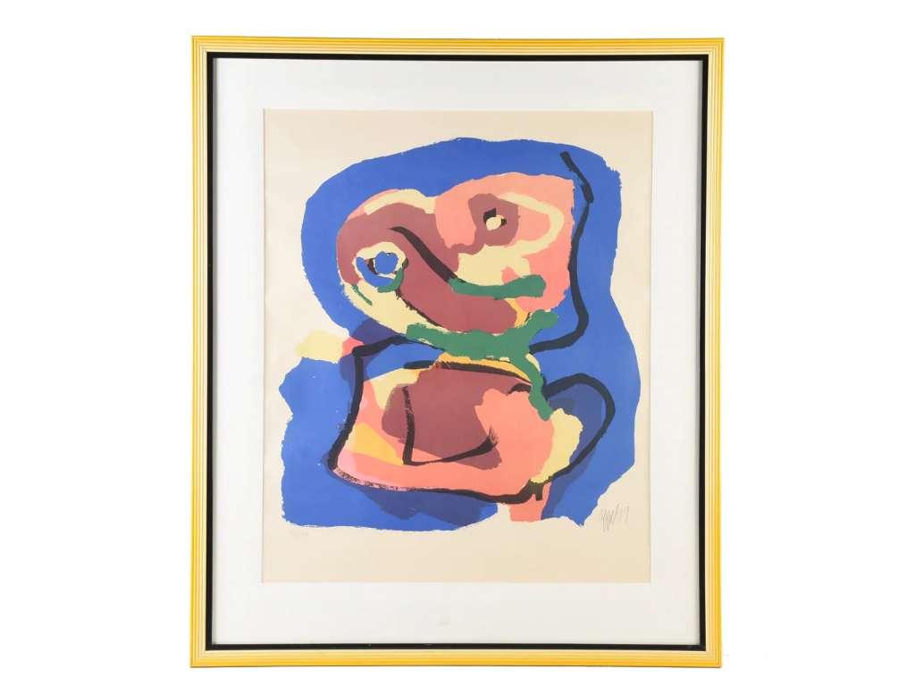 Karel Appel zeefdruk, Ophalen