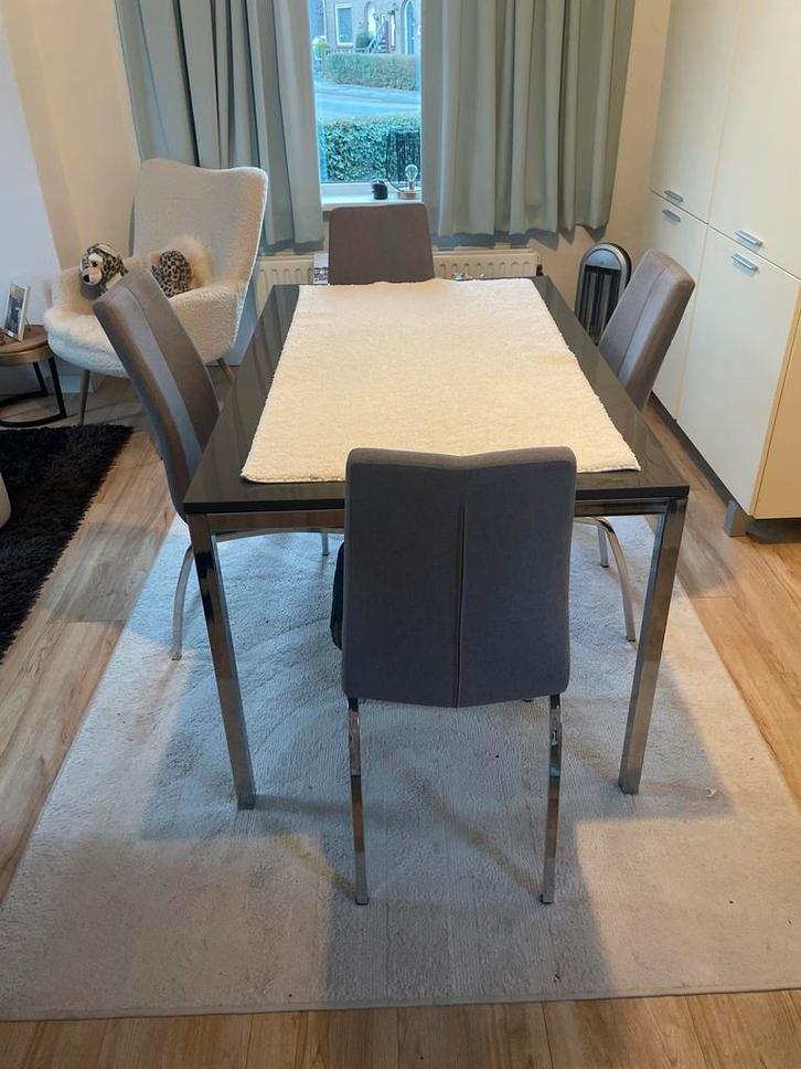 Eethoek in goede staat, Huis en Inrichting, Complete eetkamers, Zo goed als nieuw, 4 tot 6 stoelen, Ophalen of Verzenden