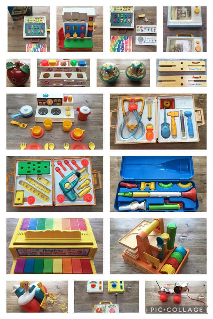 Vintage Fisher Price speelgoed, zgan, losse verkoop, Ophalen of Verzenden, Zo goed als nieuw