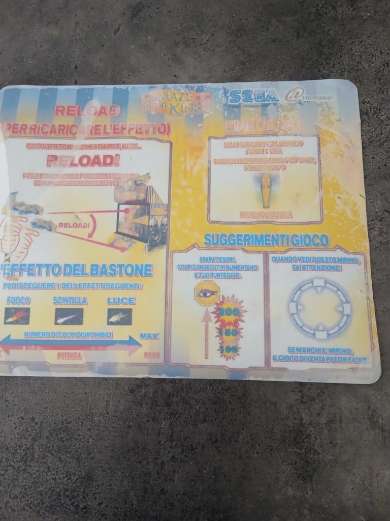 Sticker voor de arcade maze kf the kings, Ophalen