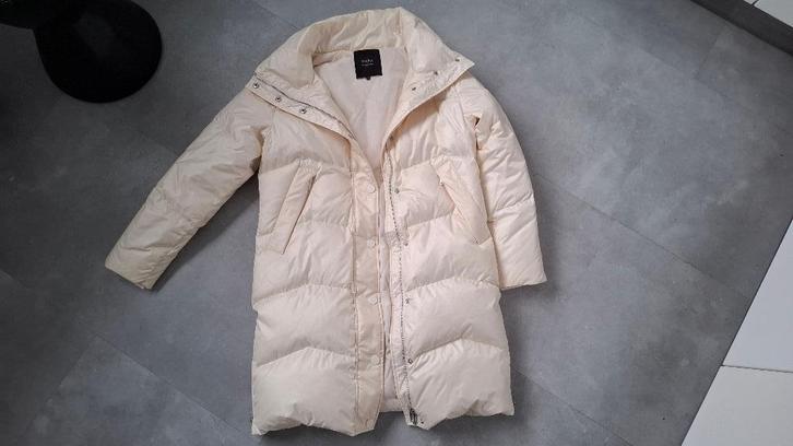 Winterjas wit/crème Maura by Claudia Sträter maat 38, Kleding | Dames, Jassen | Winter, Zo goed als nieuw, Maat 38/40 (M), Wit