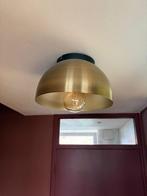Gouden metalen plafondlamp - Ø 30 cm, Ophalen of Verzenden, Gebruikt, Metaal