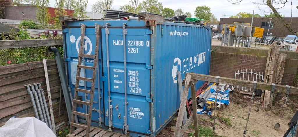 Zeecontainer 20ft met schappen, Ophalen