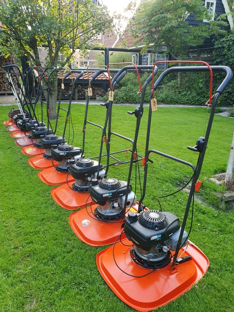 Flymo benzine zweefmaaier, Tuin en Terras, Grasmaaiers, Ophalen, Gebruikt, Mulchfunctie, Flymo