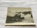 Zandvoort Mannen met boten op strand, 1933, Gebruikt, Foto, Voor 1940, Buitenland