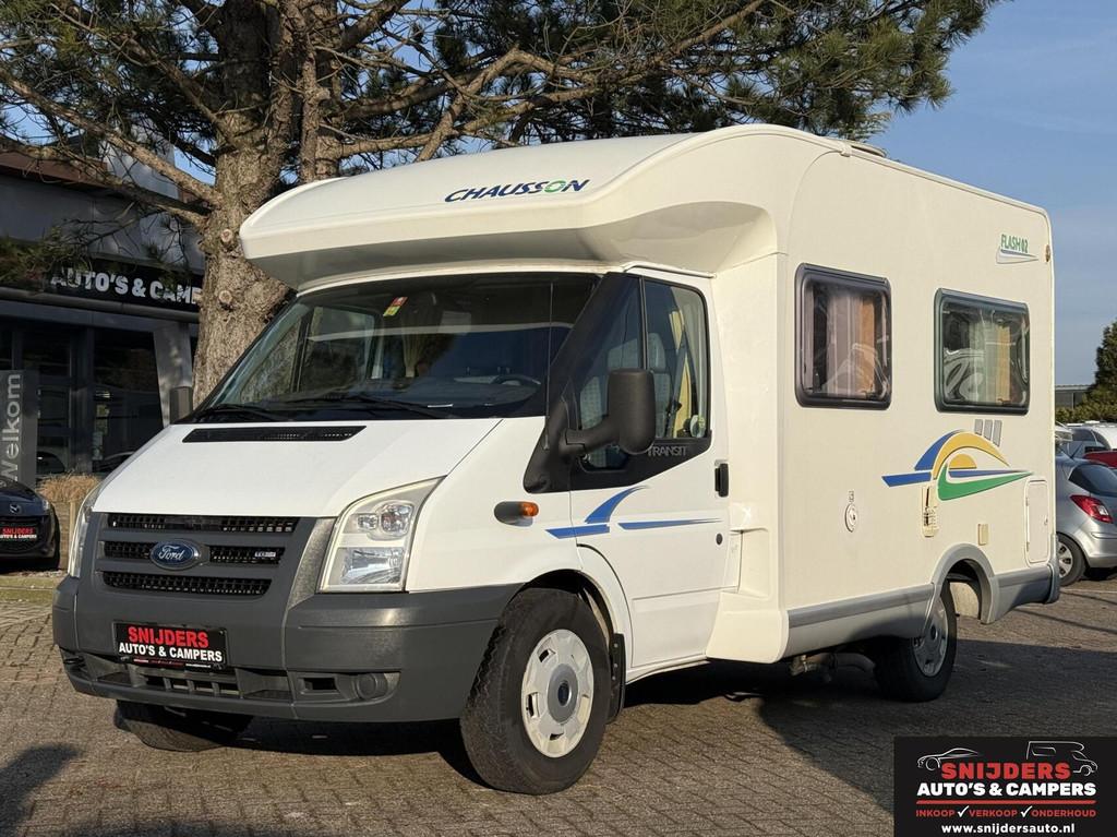 Chausson FLASH 02 met airco in prima staat, Caravans en Kamperen, Campers, Bedrijf, tot en met 3, Half-integraal, Chausson, Diesel
