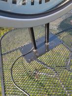 Originele metalen dubbele stationsklok met LED verlichting, Ophalen, Gebruikt, Analoog, Wandklok