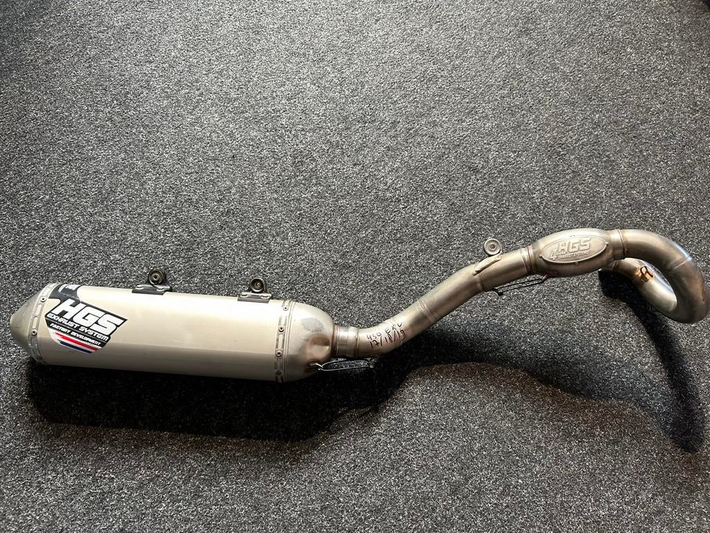 Gebruikte compleet HGS uitlaat systeem KTM/HQV, Ophalen
