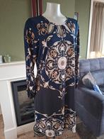 K-Design K Design jurk blauw bruin L, K-design, Maat 42/44 (L), Zo goed als nieuw, Knielengte
