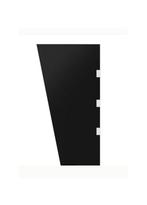 NIEUW Deurluifel zijpaneel (2 stuks) gehard glas zwart met 1, Venlo, Minder dan 80 cm, Overige typen, Minder dan 200 cm