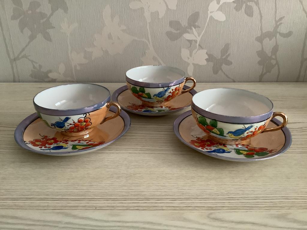 3 eierschaal kop en schotels, Ophalen of Verzenden