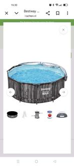 Bestway zwembad 3.66x1.22m, Tuin en Terras, Zwembaden, 200 tot 300 cm, Rond, Zo goed als nieuw, Opzetzwembad