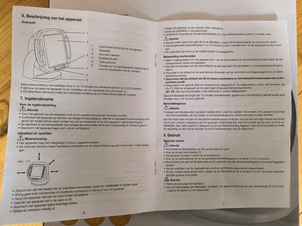 Infrarood warmtelamp Beuer, Ophalen of Verzenden, Zo goed als nieuw, Overige typen