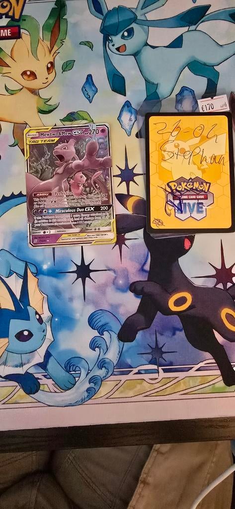 Mewtwo & mew GX Tagteam (unm 71), Ophalen of Verzenden, Zo goed als nieuw