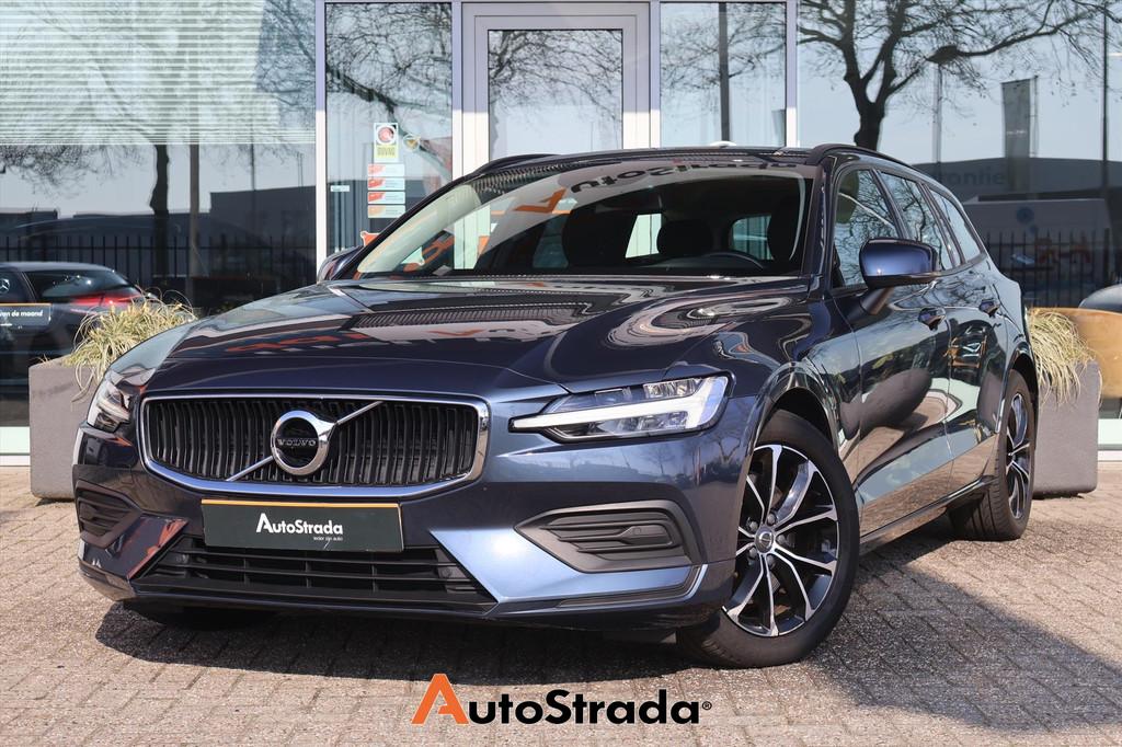 Volvo V60 B3 Momentum Advantage 163pk | Virtual | LED | Navi, Stof, 4 cilinders, Blauw, 163 pk