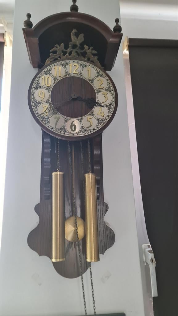 Oude hangklok - Werkt niet, maar niet defect, Antiek en Kunst, Ophalen of Verzenden