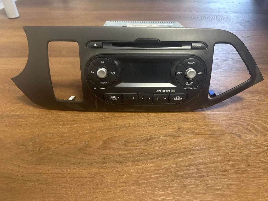 Kia picanto Autoradio met frame, Auto diversen, Autoradio's, Ophalen, Gebruikt