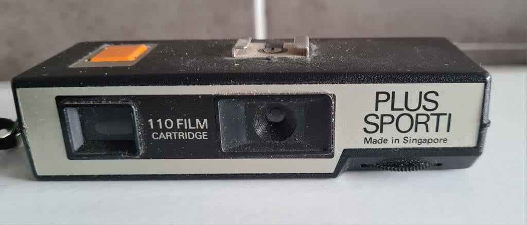 Plus Sporti 110 film analoge compact cartridge camera-70/80s, Audio, Tv en Foto, Fotocamera's Analoog, Ophalen of Verzenden, Gebruikt