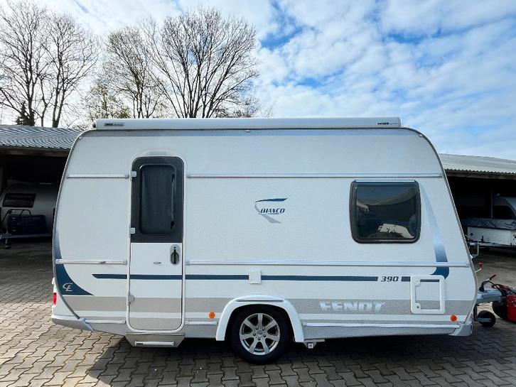 Fendt Bianco 390 FH met mover en casseteluifel, Caravans en Kamperen, Caravans, Particulier, tot en met 3, 1000 - 1250 kg, Treinzit