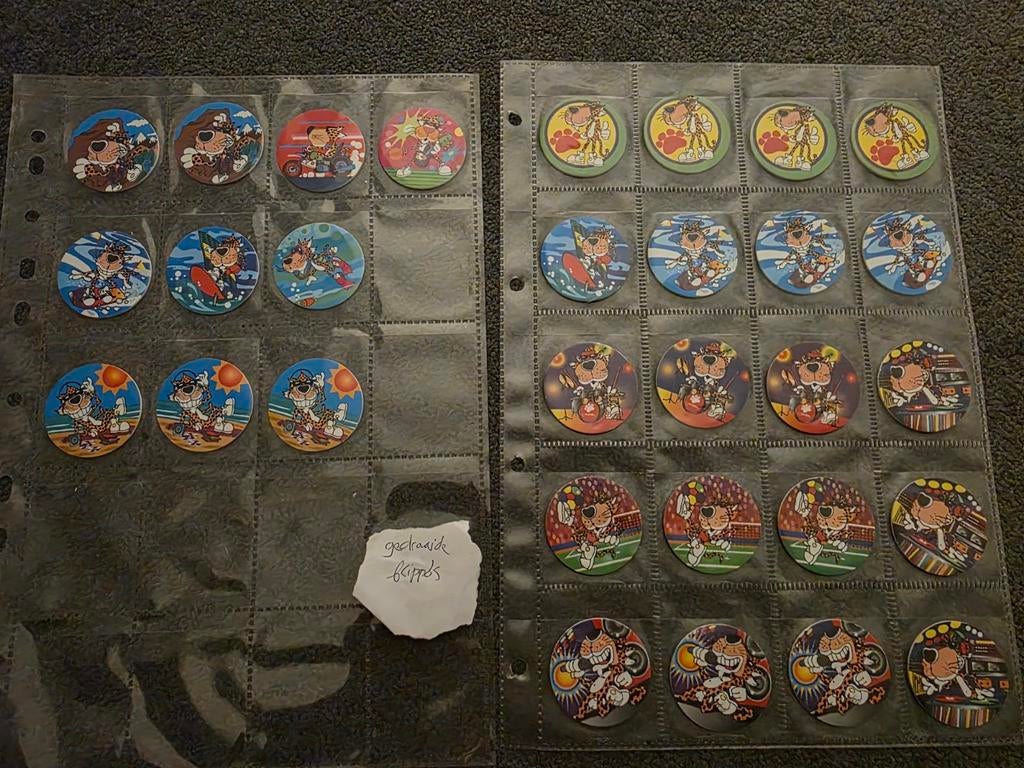 Chester gedraaide flippo's (verkeerd gedrukt), Verzamelen, Flippo's, Ophalen of Verzenden, Chester Cheetos, Losse flippo's