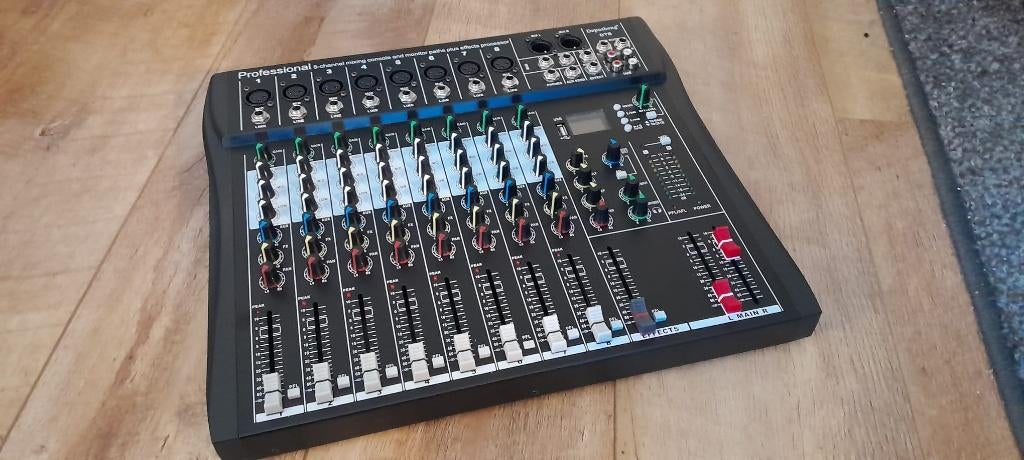 8 kanaals mengpaneel nieuw in doos, Ophalen of Verzenden, Nieuw, Audio