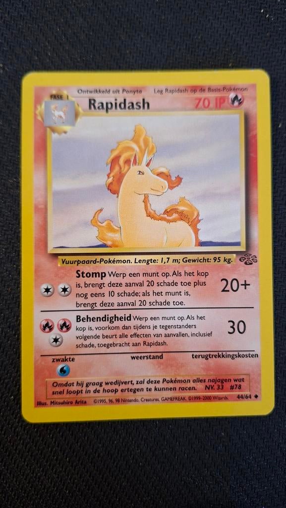 Rapidash en Poliwhirl Pokémon kaarten, Ophalen of Verzenden, Meerdere kaarten