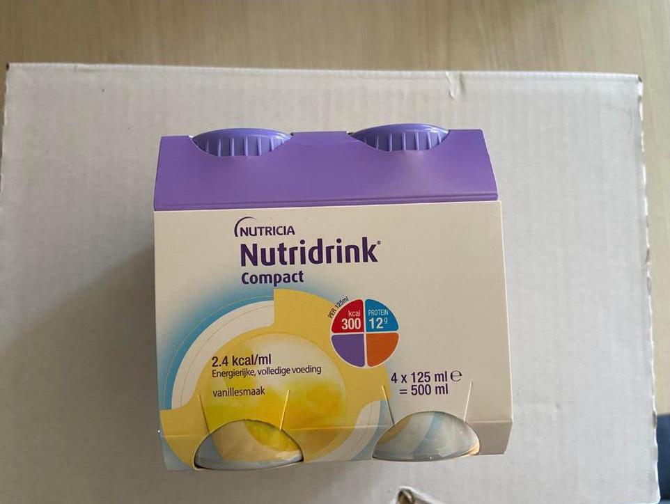 Nutricia nutridrink compact vanille 1 doos, Ophalen of Verzenden, Nieuw, Poeder of Drank