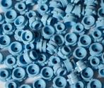 Lego 1x1 round plate with flower, Bright light blue, Ophalen of Verzenden, Nieuw, Losse stenen, Lego