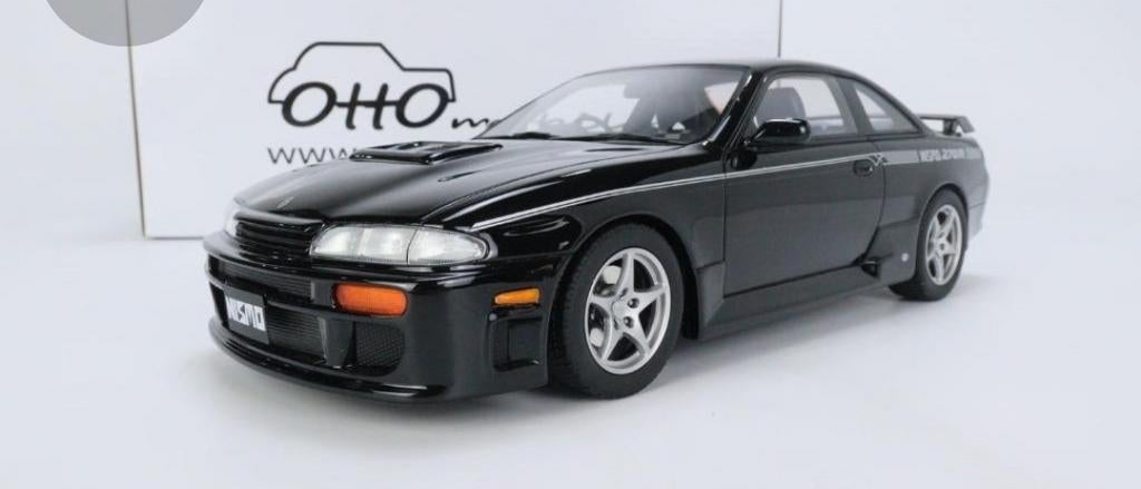 1:18 Nissan Nismo 270 R Coupé (S14) 1994 Zwart Ottomobile, Hobby en Vrije tijd, Modelauto's | 1:18, Ophalen of Verzenden, Nieuw
