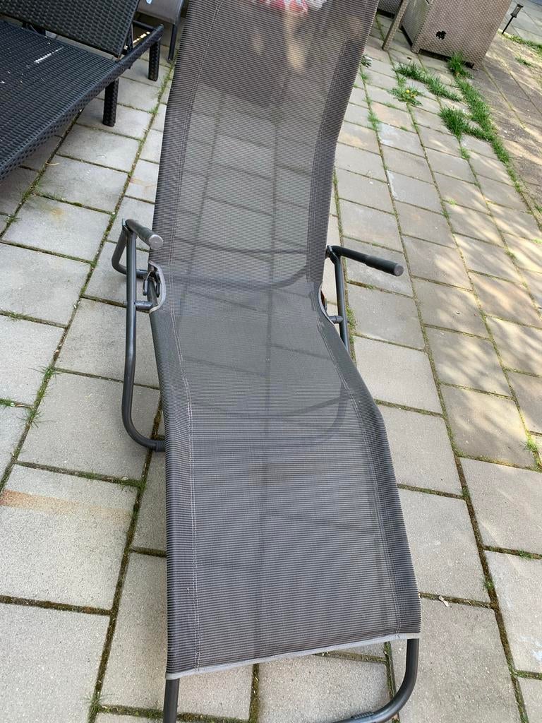 Verstelbare ligstoel voor buitenin goede staat, Ophalen, Gebruikt, Metaal, Verstelbaar