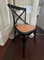 Leuk houten rotan stoeltje, Ophalen, Gebruikt, Zwart, Eén