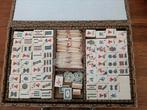 Vintage Mahjong Spel - Bamboe - In Goede Staat, Drie of vier spelers, Ophalen of Verzenden, Gebruikt