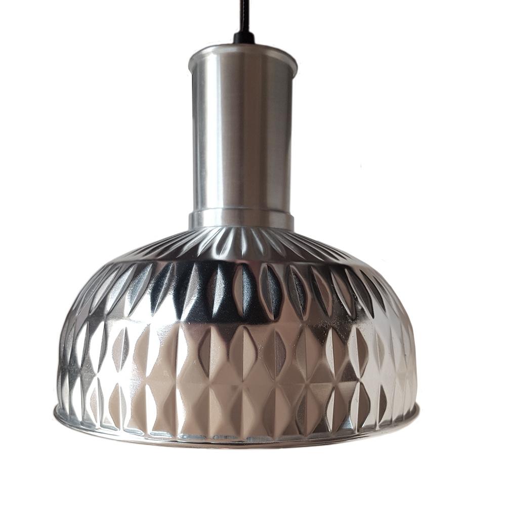 Vintage aluminium hanglamp, Huis en Inrichting, Ophalen, Gebruikt, -, -
