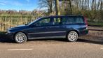 Volvo V70 2.4 140PK 2003, Auto's, Voorwielaandrijving, 1800 kg, Blauw, Leder en Stof
