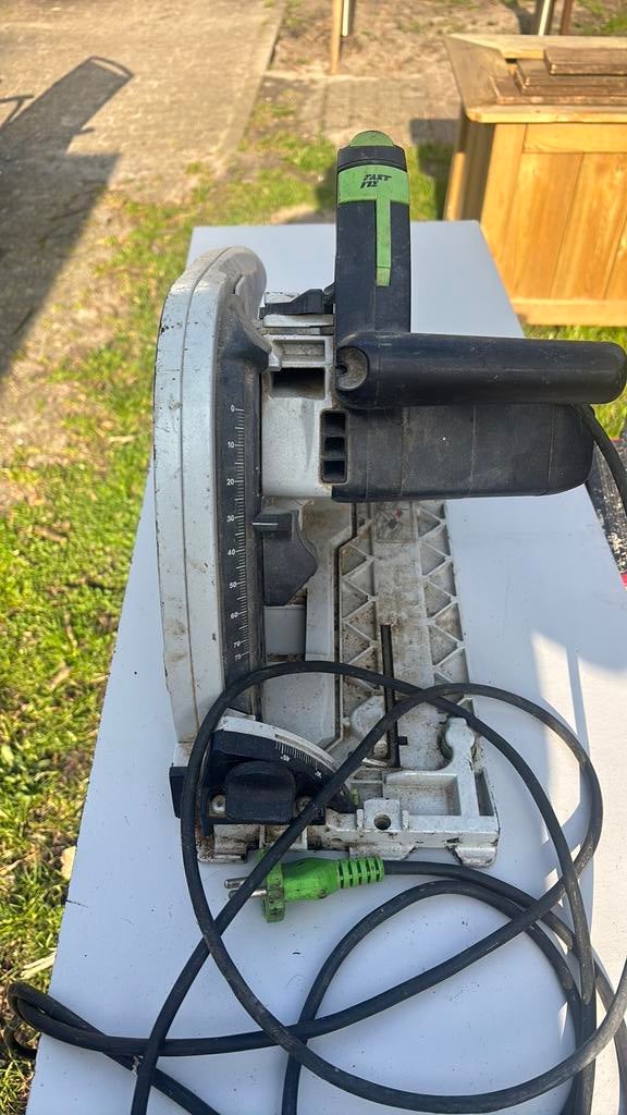 Festool TS 75 EBQ invalzaag, Doe-het-zelf en Verbouw, Gebruikt, Invalzaag, 70 mm of meer, Ophalen of Verzenden