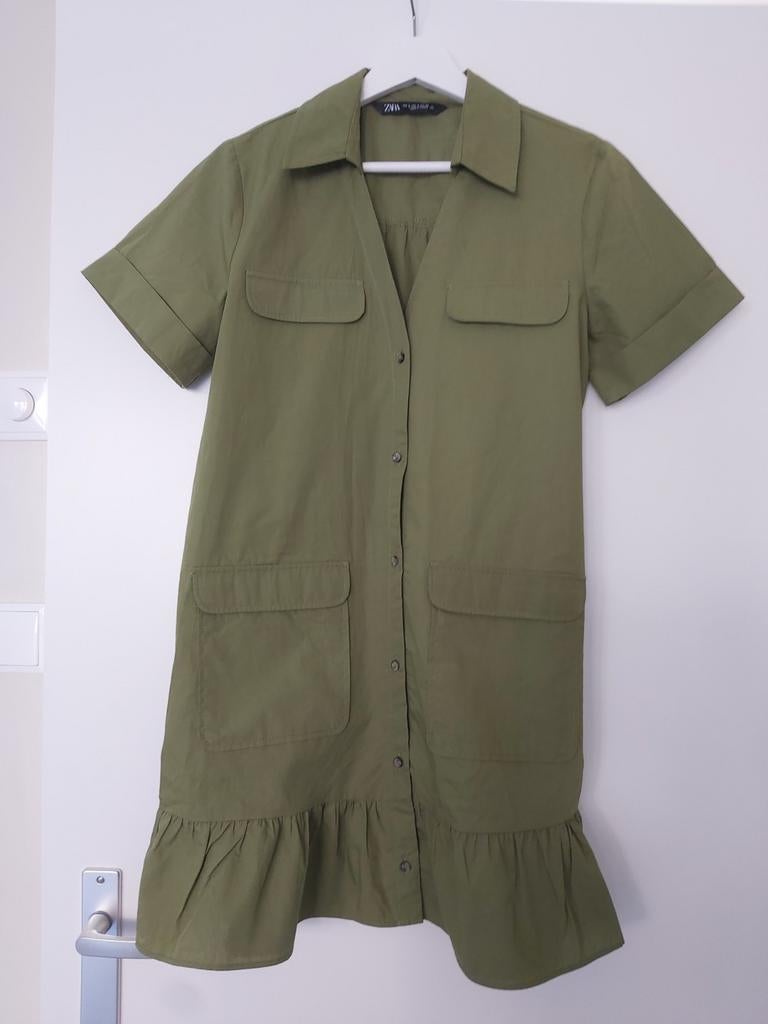 Jurk van Zara maat S met riem, Zara, Ophalen of Verzenden, Maat 36 (S), Gedragen