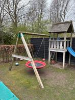Jungle Gym Speelhuis met schommel en glijbaan, Ophalen of Verzenden, Gebruikt, Glijbaan