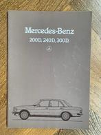 Folder, brochure Mercedes-Benz 200D, 240D, 300D W123 1981, Zo goed als nieuw, Mercedes-Benz, Mercedes, Ophalen of Verzenden