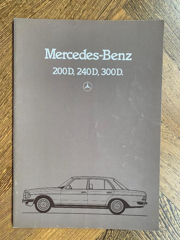 Folder, brochure Mercedes-Benz 200D, 240D, 300D W123 1981, Boeken, Auto's | Folders en Tijdschriften, Zo goed als nieuw, Mercedes