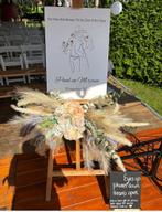 Schildersezel met bloemstuk voor bruiloft, Ophalen, Gebruikt, Overige vormen, Hout