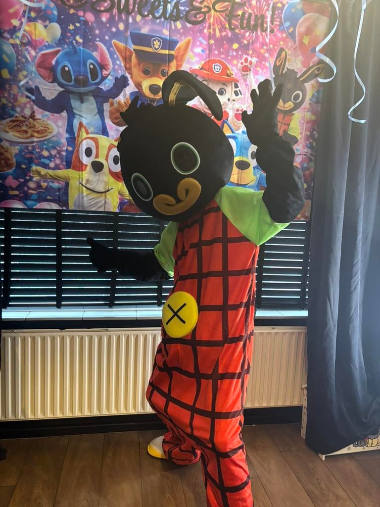 Bing mascotte, Hobby en Vrije tijd, Feestartikelen | Verhuur, Ophalen, Zo goed als nieuw, Overige