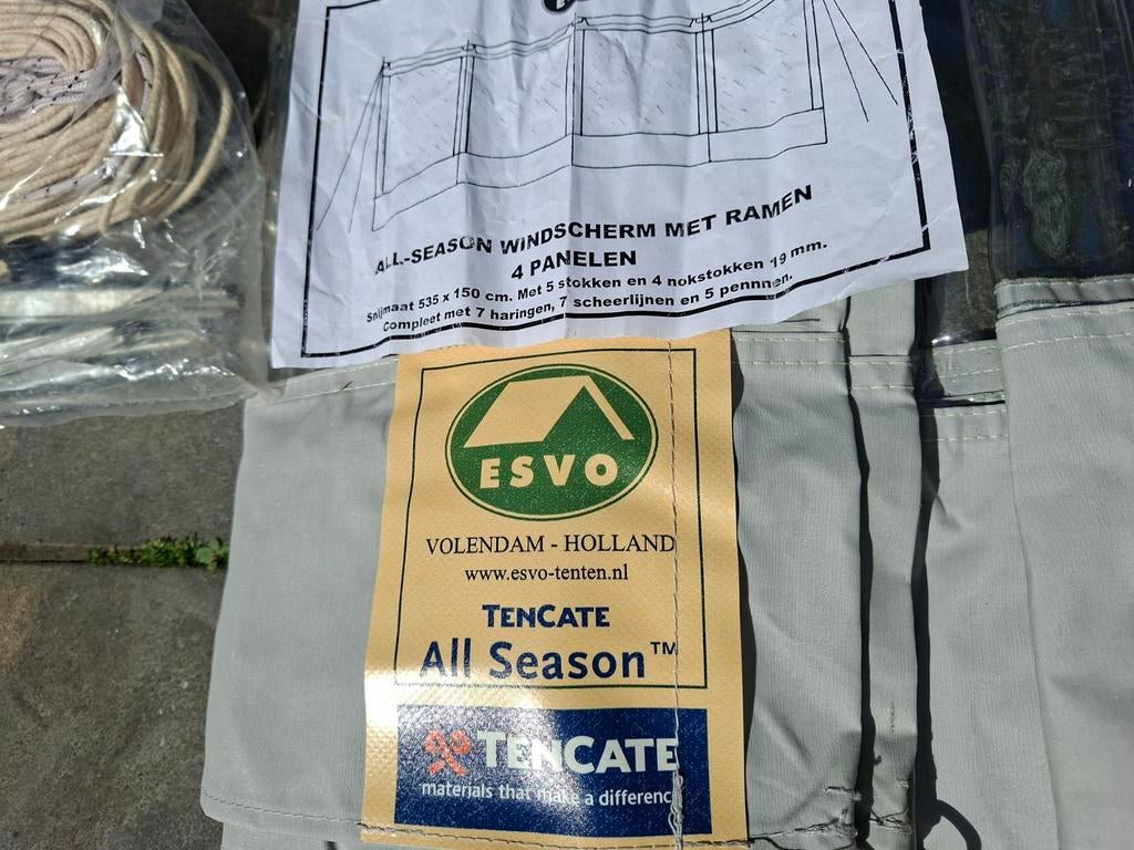 ESVO Windscherm 535x140 doorzichtig., Ophalen