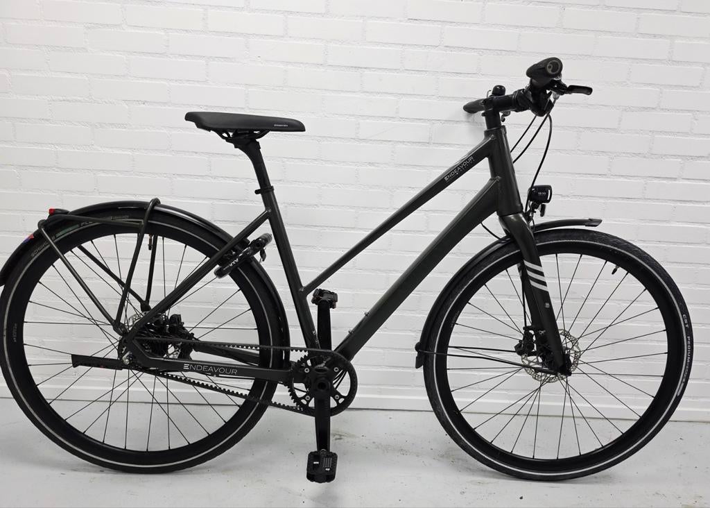 Kalkhoff Endeavour Trekking damesfiets Gates CDX riem Alfine, Gebruikt, Versnellingen, 50 tot 53 cm, Schijfrem