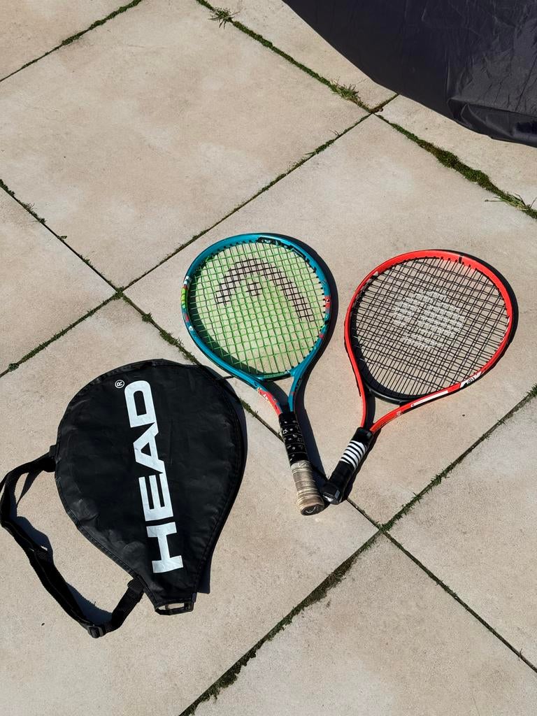 Twee tennisrackets (1 Head) met hoes - Gebruikt, Ophalen, Gebruikt, Racket, Head